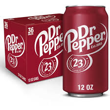 *DR. PEPPER, 12 OZ CANS, 36  PER CASE
