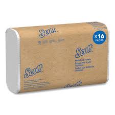 SCOTT ESSENTIAL MULTIFOLD TOWELS WITH ABSORBENCY