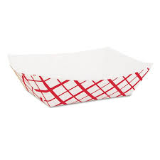 1 LB PAPER FOOD BASKETS, RED/WHITE (1,000/CS)