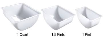1 PINT REPLACEMENT INSERTS FOR CONDIMENT FRUIT TRAY