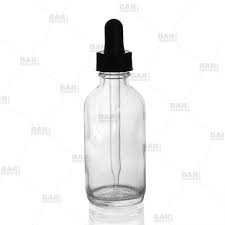 GLASS BITTERS DROPPER BOTTLE / 2 OZ / CLEAR (EACH)