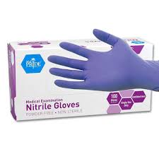 MEDIUM NITRILE GLOVE / BLUE / EXAM GRADE / POWDER