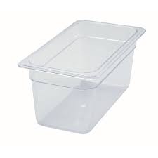 1/3 SIZE 6" DEEP CLEAR POLYCAR BONATE FOOD PAN [EACH]