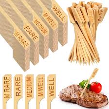 RARE / BAMBOO MEAT MARKER / 3.5 INCH / 100 PER PACK