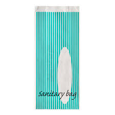 SANITARY DISPOSAL BAGS / WHIT EITH BLUE INK PRINT (1,000/CS)