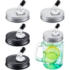 MASON JAR LID WITH POUR SPOUT WITH FLAP
