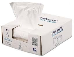 ICE BUCKET LINER / 12 X 12  LOW DENSITY / .24 MIL / 1,000