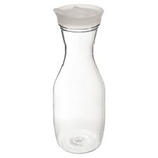 33 OZ TWIST TOP DECANTER, FLIP LID POLYCARBONATE CLEAR (EACH)