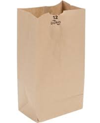 DURO 12 LB. BROWN PAPER BAG - 500/BUNDLE