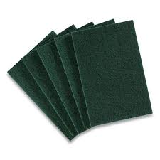 MEDIUM DUTY GREEN ABRASIVE SCOURING PAD (10/PACK)