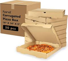 14 X 14 CORRUGATED KRAFT PIZZA BOX (50/CS)