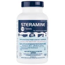 SANITAB / SANITIZER STERAMINE  TABLETS (150 COUNT) (6/CS)