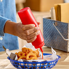SQUEEZE BOTTLE (RED 8 OZ)