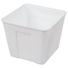 ICE BUCKET / 3 QT SQUARE / WHITE (72/CS)