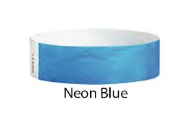PAPER WRISTBANDS - 3/4" LIGHT BLUE - (500/BOX)