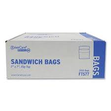 PLASTIC SANDWICH BAG / 7 X 7  [2,000 PER BOX]