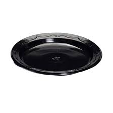 6 INCH PLASTIC PLATE / BLACK (1,000/CS)