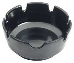 ASHTRAY / STANDARD / BLACK /  4.25" / 12 PACK