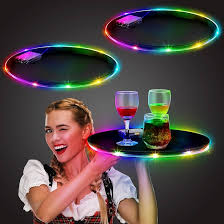 MULTICOLORED LED SERVING TRAY