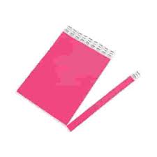 NEON PINK NUMBERED WRISTBANDS - BOX OF 500