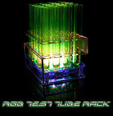 MULTI-COLOR LED LIGHT UP TEST TUBE TRAYS – 24 HOLE