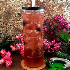 PLASTIC TIKI GLASS - 24OZ - CLEAR