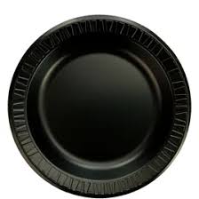 10.25" BLACK PLATE LAMINATED FOAM | CASE 500, 4 BAGS, 125