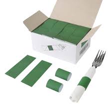 GREEN SELF-ADHERING PAPER NAPKIN BAND - (2,000/BOX)