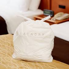 HOTEL LAUNDRY BAG WITH DRAWSTRING / 18" X 19" / 100