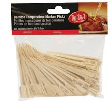 WELL DONE / BAMBOO MEAT MARKER / 3.5 INCH / 100 PER PACK