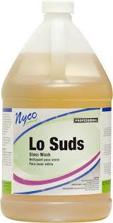 BAR GLASS WASH / LOW SUD / GAL LON (4/CS) [BGW]