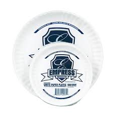 PAPER PLATE / 9" / UNCOATED / 100/PACK (1,000/CS)