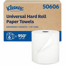 KCC50606 / HARDWOUND TOWELS / WHITE / 8" X 600' / PREMIUM