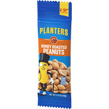 PLANTER'S HONEY ROASTED PEANUTS, 1.75 OZ PACK, 18 PER