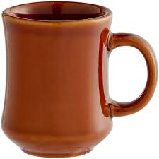 COFFEE MUG / 7 OZ. BROWN PRINCESS BELL SHAPED CHINA