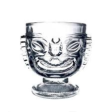 16 OZ BARCONIC DOUBLE SIDED HA PPY / SAD TIKI GLASS (12/CS)