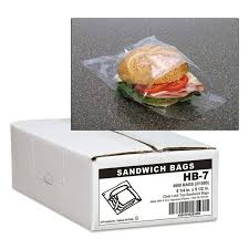 PLASTIC SANDWICH BAG / 6.25 X 5.5 (1,500/BOX)