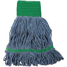 MOP HEAD / LOOPED END / BLUE / MEDIUM / 24 OZ [12/CS]