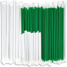 GREEN SIP STRAW 5.25 INCH (1,000/BOX) (10,000/CASE)