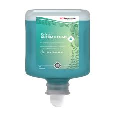 DEB REFRESH,  ANTIBAC FOAM HAN D WASH, 1 LITER (6/CS)