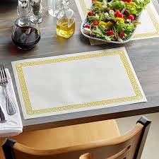 PLACEMAT / GOLD / 1,000 PER CASE (CASE)