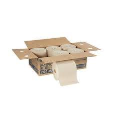 HARDWOUND PAPER TOWEL / BROWN  /8" X 700' / 6 PER CASE [BTOW]
