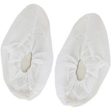 SHOE COVER / POLYPROPYLENE WITH ANTI SKID BOTTOM / WHITE