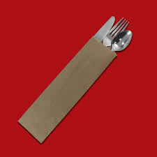 PAPER SILVERWARE BAGS / KRAFT / 10" (2,000/CS)