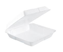 9.5 X 10.33 / 1 CMPMT / WHITE  FOAM HINGED TRAY / 200 PER CS