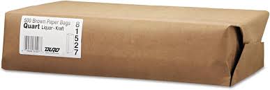 QUART-SIZED BROWN PAPER BAG / 35 LBS (500/BNDL)