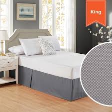 BED SKIRT / CASTLE ROCK GREY / KING / 78 X 80 X 15 (EACH)