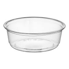 CHOICE 8 OZ ULTRA CLEAR RECYCLED PET DELI CONTAINER &