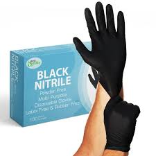 NITRILE POWDER-FREE /  EXTRA LARGE / BLACK / 100 PER BOX