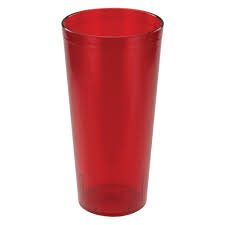 20 OZ RED STACKABLE PEBBLED TUMBLERS -12PK